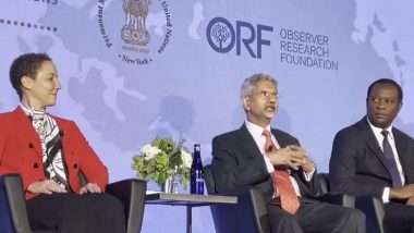 US: Lot of Folks Were Surprised That We Got Everybody Together on G20 Summit, Says EAM S Jaishankar in New York (Watch Video)