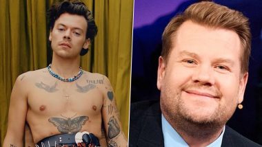 Harry Styles and James Corden Accused of Breaking Traffic Rules During London Bike Ride