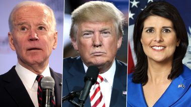 US Presidential Election 2024: Joe Biden Trails Behind Donald Trump and Nikki Haley, Leads Vivek Ramaswamy, Shows Poll
