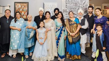 Shahid Kapoor and Mira Rajput Pose for Perfect Family Picture at Half-Brother Ruhaan Kapoor-Manukriti Pahwa's Wedding!