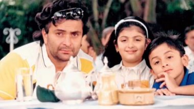 Rishi Kapoor’s Daughter Riddhima Shares Childhood Photo for Her Dad’s 71st Birth Anniversary Featuring Little Ranbir Kapoor (View Pic)