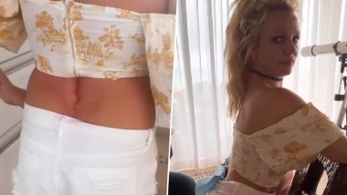 Britney Spears Shows Off Brand New Snake Tattoo on Her Lower Back! (Watch Video)