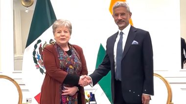 EAM S Jaishankar Holds Bilateral Meeting With Mexican Counterpart Alicia Barcena Ibarra on Sidelines of UNGA Session (Watch Video)