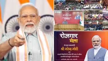 Rozgar Mela 2023: PM Narendra Modi Distributes Nearly 51,000 Appointment Letters, Asks New Recruits to Work With Citizen-First Approach (Watch Video)