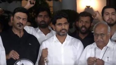 Amaravati Inner Ring Road Scam Case: TDP Supporters Hold Protest After CID Notice to Chandrababu Naidu's Son Nara Lokesh