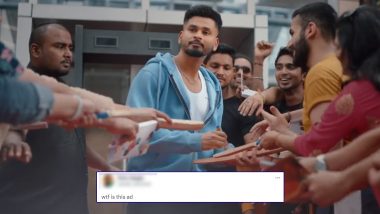 'WTF Is This Ad' Shreyas Iyer Gets Roasted for His Acting in Super-Cringe Advertisement (Watch Video)