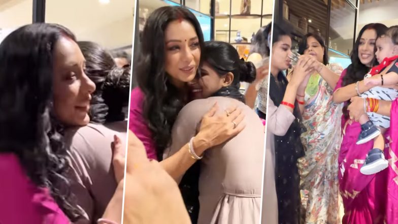 Anupamaa Aka Rupali Ganguly Hugs Excited Fan, Holds Her Baby In Arms (Watch Video)