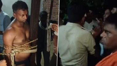 Uttar Pradesh Shocker: Cop Stripped, Beaten by Villagers After Being Caught in Compromising Position in Agra; Suspended After Video Goes Viral