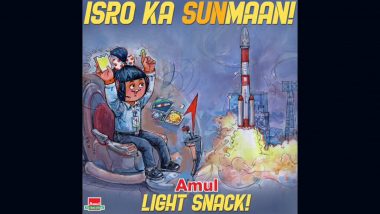 Amul Topical's Latest Illustration Honours ISRO's Aditya L1 Satellite as it Launches Off Towards the Sun (See Pic)