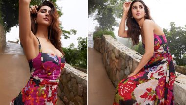 Vaani Kapoor Looks Drop-Dead Gorgeous in Colourful Sleeveless Dress With Plunging Neckline (See Pics)