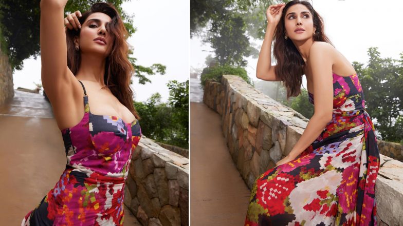 Vaani Kapoor Looks Drop-Dead Gorgeous in Colourful Sleeveless Dress With Plunging Neckline (See Pics)