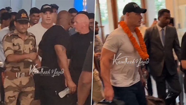 John Cena Receives Grand Welcome As He Arrives at Hyderabad for WWE Superstar Spectacle Event in India (Watch Video)