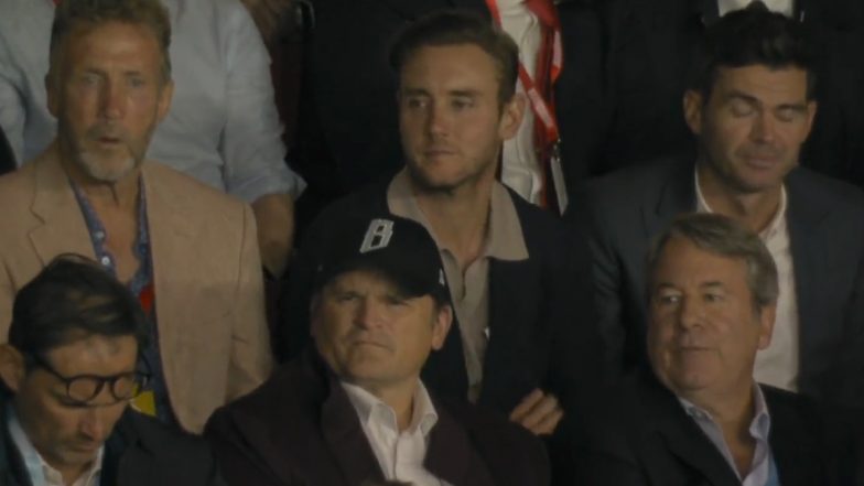 Stuart Broad, James Anderson Attend Nottingham Forest vs Burnley Premier League 2023-24 Match at the City Ground (Watch Video)