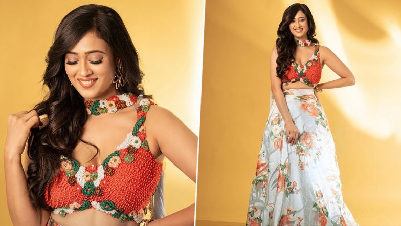 Shweta Tiwari Serves Ethnic Style Goals in Floral Lehenga Choli (See Pics)