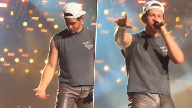 Nick Jonas Urges Fans To Stop Throwing Things on Stage After Getting Hit With Bracelets Thrown by Fan (Watch Video)