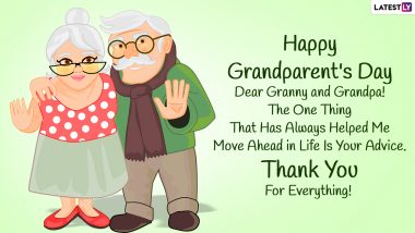 Happy Grandparents' Day 2023 Wishes: WhatsApp Messages, Quotes, SMS, Images and HD Wallpapers To Send Happy Grandparents' Day Greetings