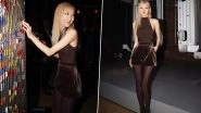 BLACKPINK's Ros&eacute; Serves Glam in Brown Halterneck Top Paired With Velvet Skirt and Stockings (See Pics)
