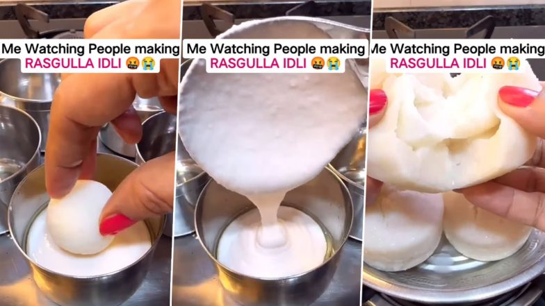 Rasgulla Idli Viral Video Is The Latest Addition to the List of Weird Food Combinations! Watch