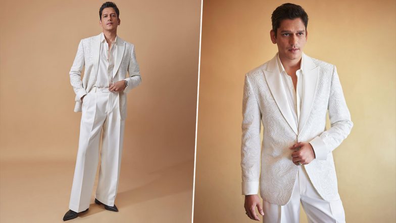 Vijay Varma Stuns in White Blazer Suit For Jaane Jaan Promotions (View Pics)