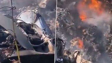 Mexico Plane Collision Video: Five Dead as Two Private Planes Collide in Durango; Terrifying Clip Shows Remains of Gutted Aircraft
