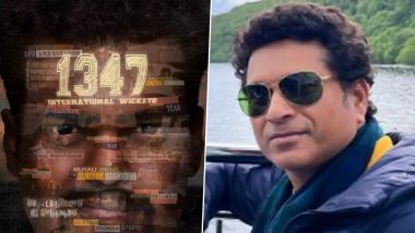 Sachin Tendulkar To Unveil Trailer of Muttiah Muralitharan's Biopic '800' on September 5 in Mumbai