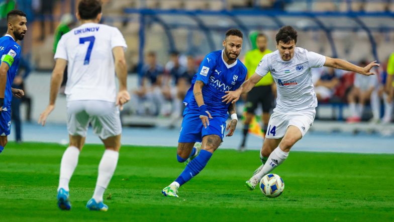 Ali-Albulayhi Scores To Help Neymar's Al-Hilal Secure 1-1 Draw Against Navbahor Namangan in AFC Champions League 2023-24 (Watch Goal Video Highlights)