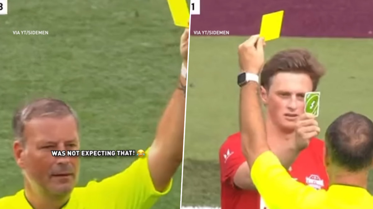 star Max Fosh answers soccer referee's yellow card with