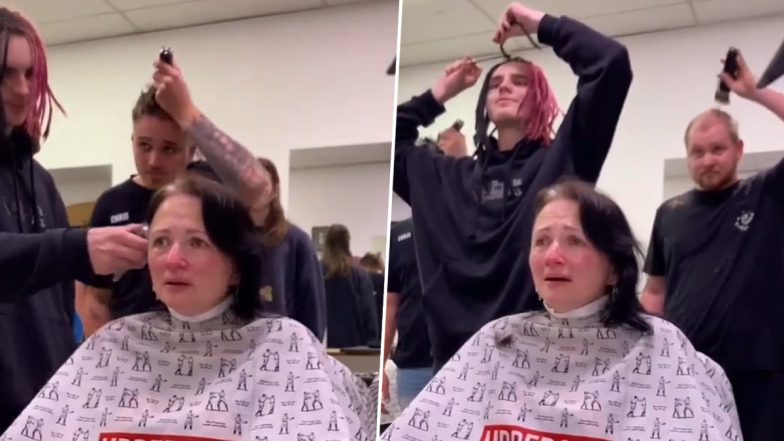 Family Members Cut Their Hair to Show Support to This Mom Fighting Cancer, Emotional Video Goes Viral