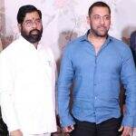 Salman Khan, Maharashtra CM Eknath Shinde Attend Arpita Khan Sharma’s Ganpati Celebrations (Watch Video)