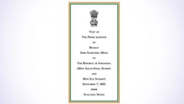 Narendra Modi Mentioned as 'Prime Minister of Bharat' on ASEAN-India Summit 2023 Note, Congress Reacts as Photo Goes Viral