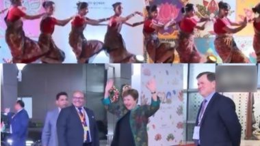 G20 Summit 2023: IMF Managing Director Kristalina Georgieva Could Not Stop Herself From Dancing to Odiya Folk Song (Watch Video)