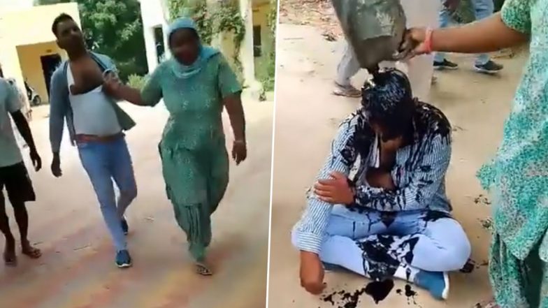 Rajasthan Shocker: Teacher Thrashed, His Head and Face Blackened for ‘Molesting’ Student by Family Members in Ganganagar (Watch Video)