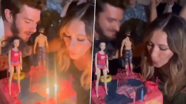 Andrew Garfield Celebrates His Birthday With Barbie Themed Cake! (Watch Video)