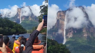 Angel Falls Venezuela Video: World's Tallest Uninterrupted Waterfall is 979 Metres in Height, Mesmerising Visual Goes Viral