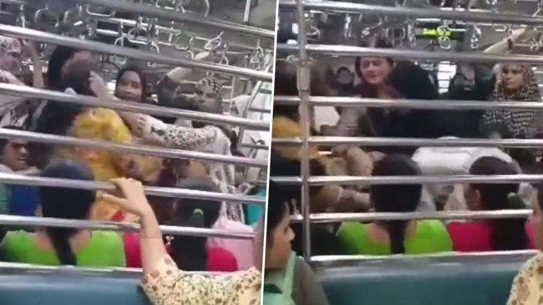 Mumbai Local Brawl Video: Women Slap, Pull Each Others Hair Inside Train, Fight Clip Goes Viral