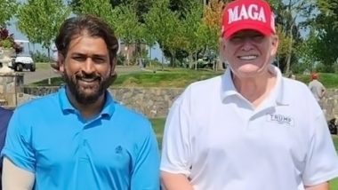 MS Dhoni Spotted Playing Golf With Former USA President Donald Trump, Pic Goes Viral