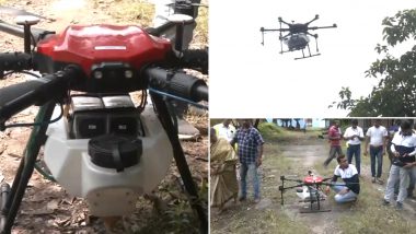 Dengue Surge in West Bengal: Authorities Monitor Hotspots, Spray Mosquito Larvicide Using Drones in Kolkata Amid Increase in Infection Cases Across State (Watch Video)
