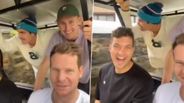 Steve Smith, Marnus Labuschagne and Other Australian Cricketers Have Fun Time in Kerala Ahead of ICC World Cup 2023 Warm-Up Game Against Netherlands (Watch Video)