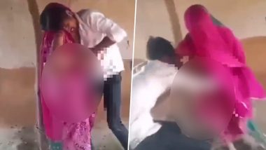 Woman Paraded Naked in Rajasthan: Police Arrest Three Including Husband for Beating, Stripping Tribal Woman in Pratapgarh  (Watch Video)