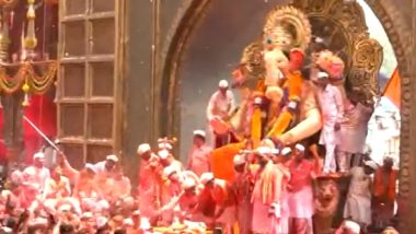 Anant Chaturdashi 2023: More Than 2,450 Idols Immersed by 3 PM Across Mumbai During Ganesh Festival (Watch Video)