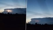 UFO Sighted in UK? &lsquo;Object&rsquo; Flashes Out of Massive Cloud With Repeated Lightning in It, Claims Locals in Gloucestershire; Eerie Video Surfaces