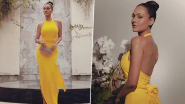 Esha Gupta Raises Hotness Quotient in Yellow Backless Gown (See Pics)
