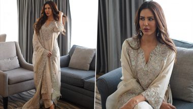 Sonam Bajwa Looks Like a Dream in Cream Pastel Salwar Suit (View Pics)