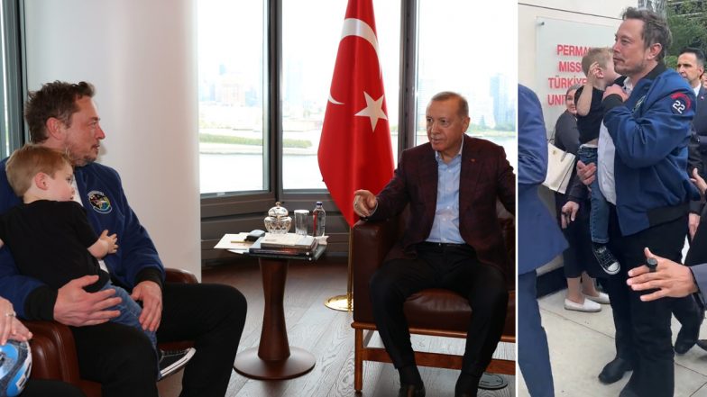 Elon Musk Carries His Son Lil X to Meeting With Turkiye President Recep Tayyip Erdogan, Photos and Videos Surface