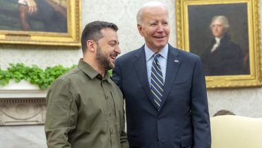 US President Joe Biden Hosts Ukrainian Counterpart Volodymyr Zelenskyy at White House; Announces New Military Aid Package for Ukraine