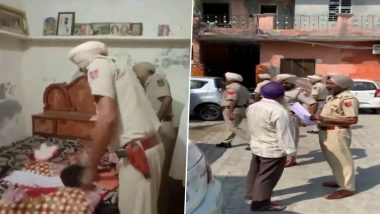 Crackdown on Khalistanis: Punjab Police Raid Associates of Khalistani Extremist Lakhbir Singh Sandhu Alias Landa in Ferozpur (Watch Video)