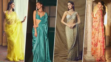 Ananya Panday Has Served Some Delicious Saree Looks; Let's Check Out 6 Of Them