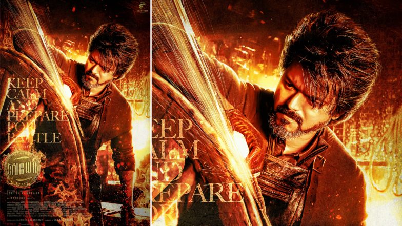 Leo: Thalapathy Vijay Sharpens His Sword on Grinding Wheel in New Poster for Lokesh Kanagaraj’s Film! (View Pics)