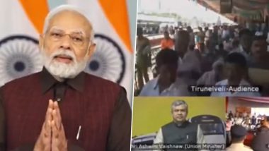 PM Narendra Modi Says All Stations Developed in ‘Azadi Ka Amrit Kaal’ Will Be Called ‘Amrit Bharat Stations’ (Watch Video)