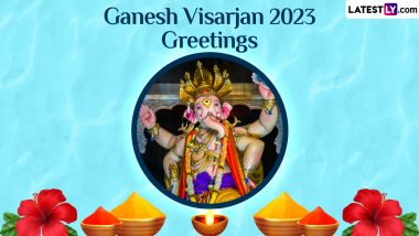 Ganesh Visarjan 2023 Images and HD Wallpapers for Free Download Online: Wish Happy Anant Chaturdashi With WhatsApp Messages, Quotes and Greetings to Loved Ones